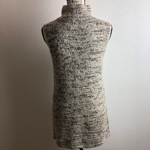 Cliché Turtleneck Knit Tunic with Bottom Zipper and Subtle Copper Notes, Sz S - Picture 5 of 8